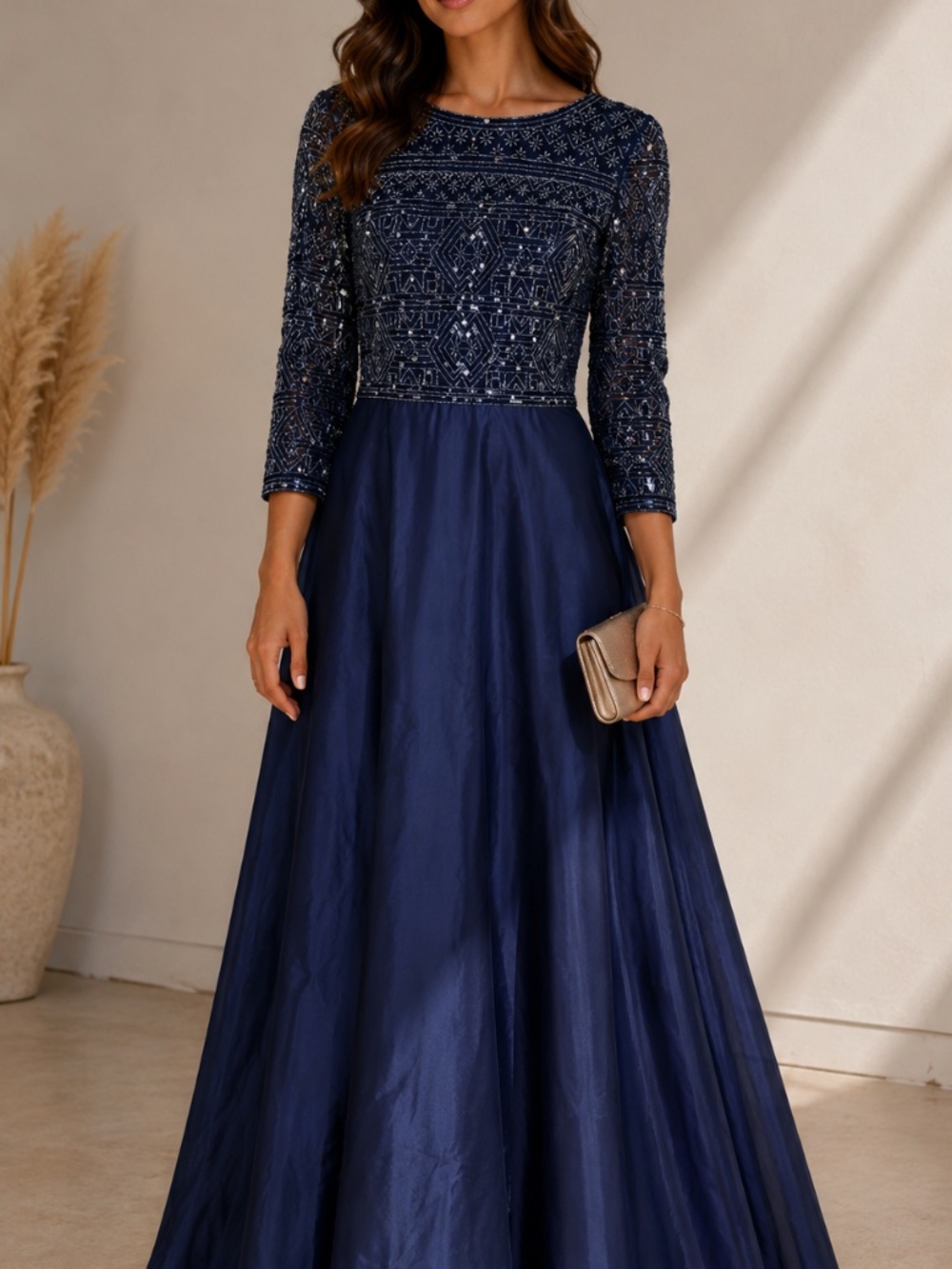 Pisarro nights blue gown